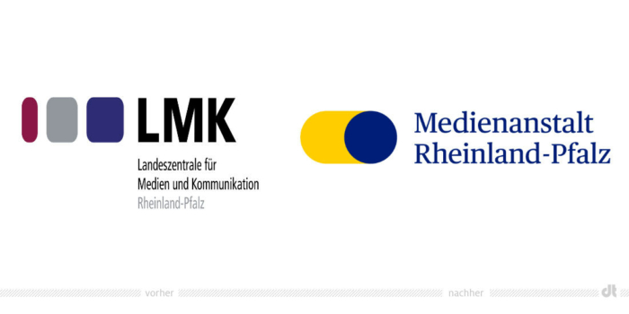 Medienanstalt Rheinland-Pfalz LOGO新舊對比(左舊右新) Medienanstalt Rheinland-Pfalz LOGO新舊對比(左舊右新)